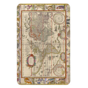 World Map by Willem Blaeu Magnet