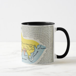 WORLD MAP, c1300. Mug