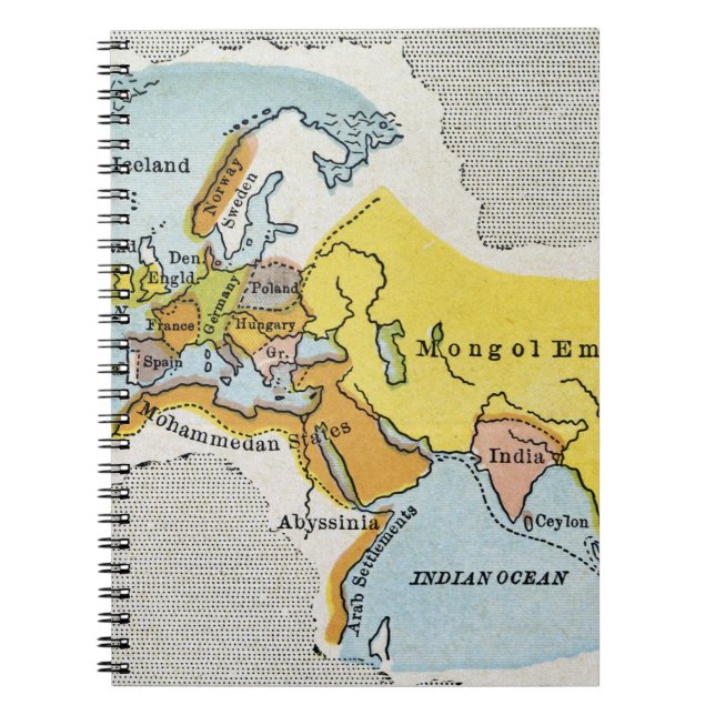 WORLD MAP, c1300. Notebook (Front)