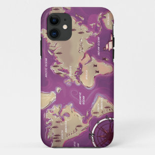 World Map iPhone 11 Case