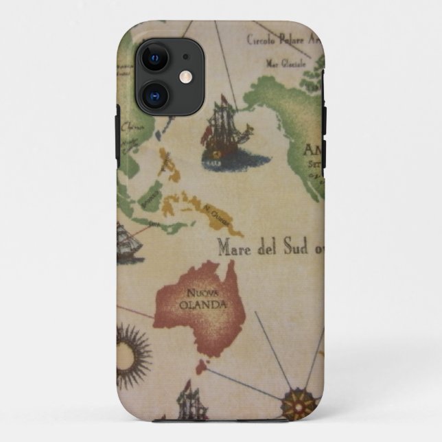 World Map Case-Mate iPhone Case (Back)