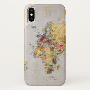 world map iPhone x case