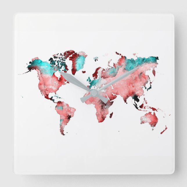 world map clock (Front)