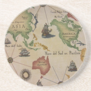 World Map Coaster