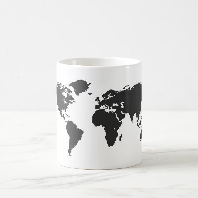 World map coffee mug (Center)