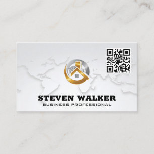 World Map   Corporate Property Logo   QR Business Card