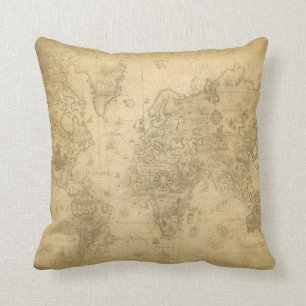 World Map Cushion