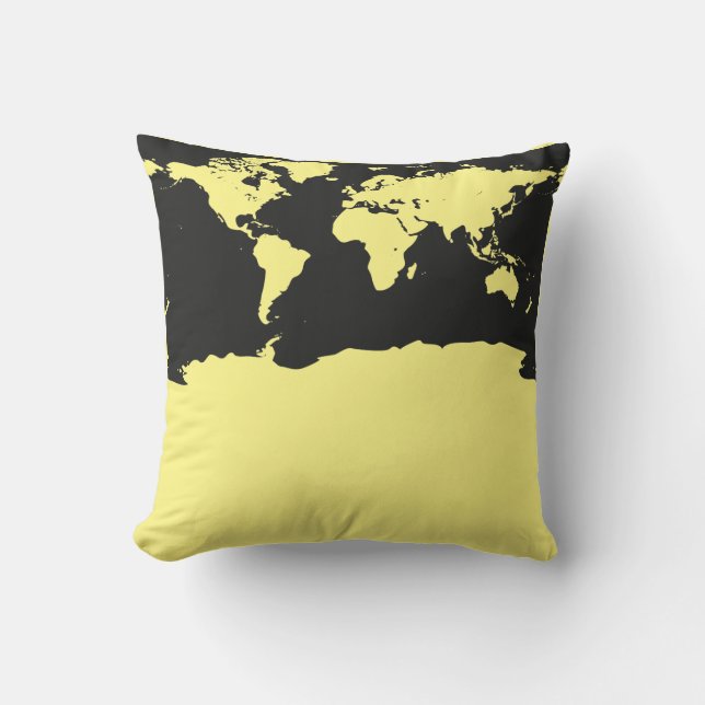 World Map Cushion (Front)