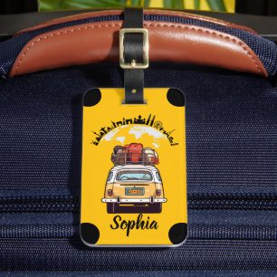 World Map Customisable Travel Luggage Tag