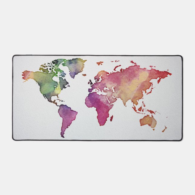 World Map Desk Mat (Front)