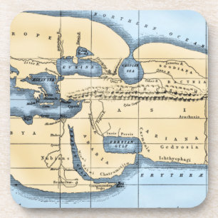 WORLD MAP: ERATOSTHENES COASTER