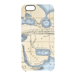 WORLD MAP: ERATOSTHENES CLEAR iPhone 6/6S CASE