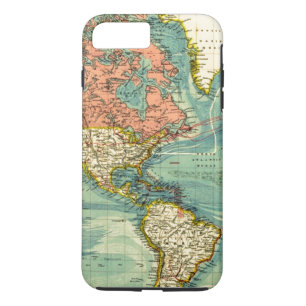 World Map Featuring United States iPhone 8 Plus/7 Plus Case