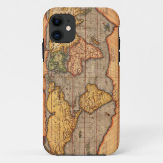 World map from 1601 iPhone 11 case