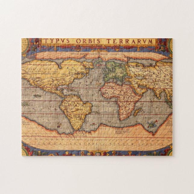 World Map from 1601 Jigsaw Puzzle (Horizontal)