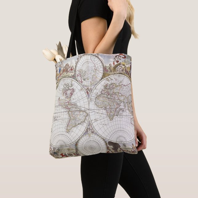 World Map from Atlas Maior Tote Bag (Close Up)