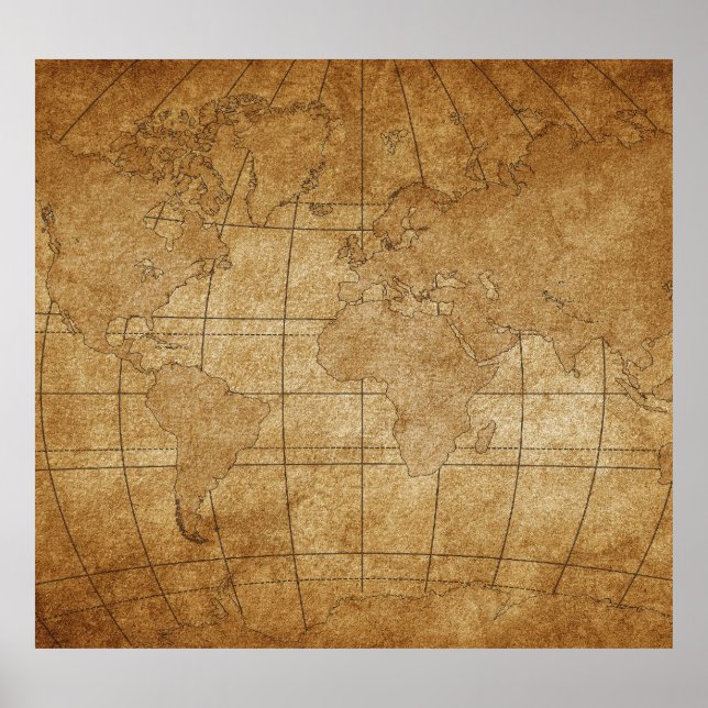 World Map: Global Exploration Guide Poster (Front)