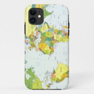 world+map+globe+country+atlas iPhone 11 case