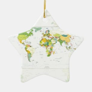 world+map+globe+country+atlas ceramic tree decoration