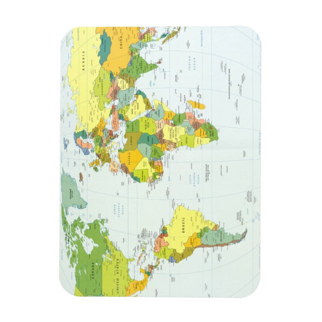 world+map+globe+country+atlas magnet (Vertical)