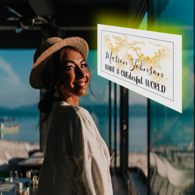 World Map Globe Map Travel Agency Gold Logo Grey Business Card (World Map Globe Map Travel Agency Gold Logo Gray Business Card)