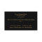 World Map Gold/Black Business Card 3