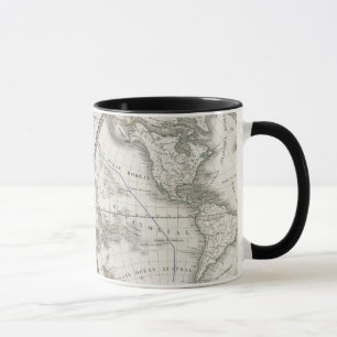 World Map in 2 Hemispheres Mug