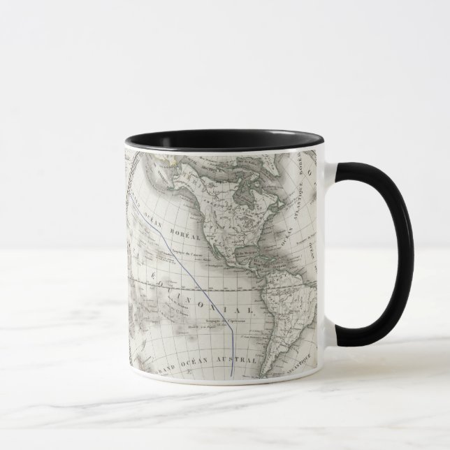 World Map in 2 Hemispheres Mug (Right)