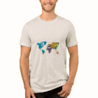 World map in watercolor