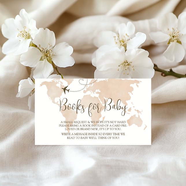 World Map Insert Books for Baby Request Card (Creator Uploaded)