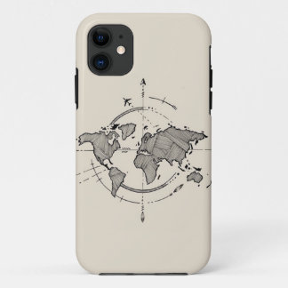 World Map iPhone 11 Case – Travel Lover’s 