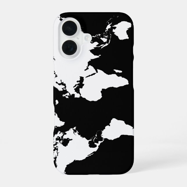 World map iPhone 16 case (Back)