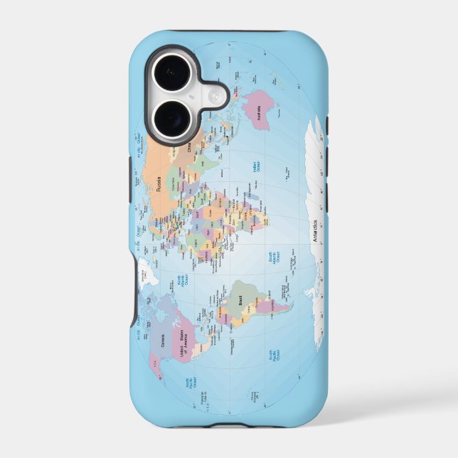 world map iphone case (Back)