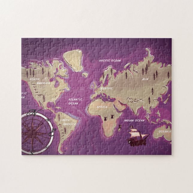 World Map Jigsaw Puzzle (Horizontal)