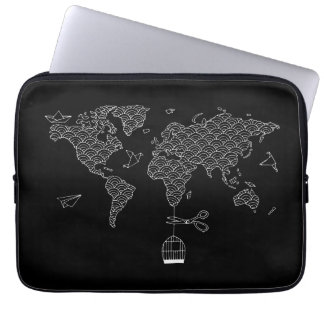 World Map Laptop Sleeve