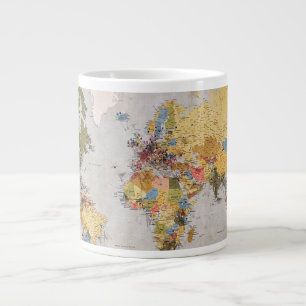 world map large coffee mug