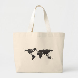 World Map Large Tote Bag