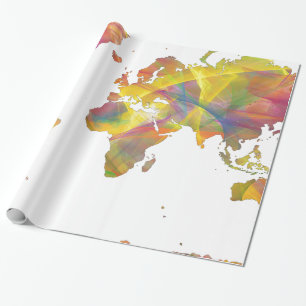 WORLD MAP MC 2 - WRAPPING PAPER