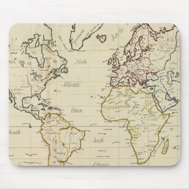 World map mouse pad (Front)