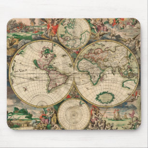 World Map Mouse Pad