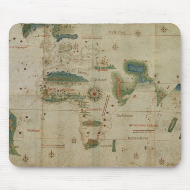 World Map Mouse Pad (Front)