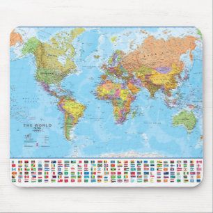 World Map  Mousepad / Mousemat