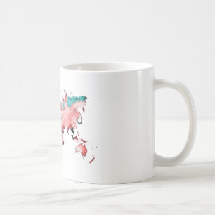 world map mug