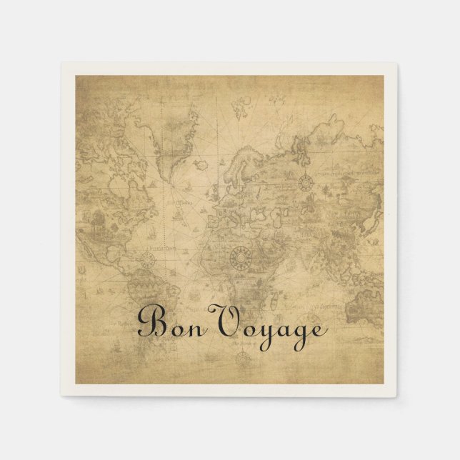 World Map Napkin (Front)