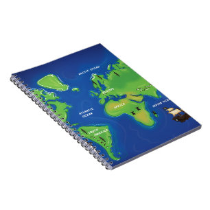 World Map Notebook