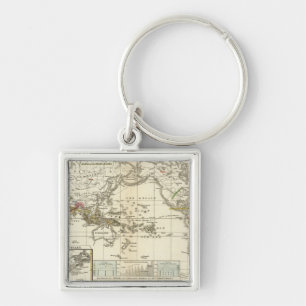 World Map of Diseases Key Ring