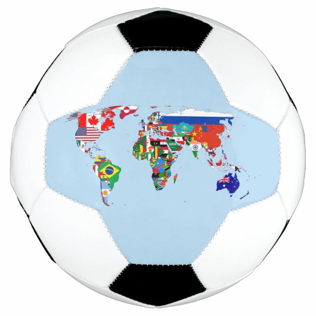World Map of Flags Soccer Ball (Front)