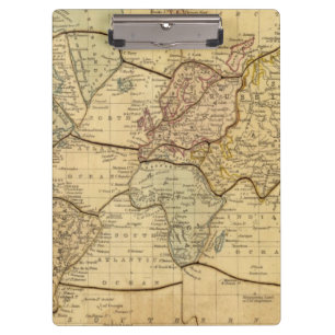 World map on Mercators Projection Clipboard