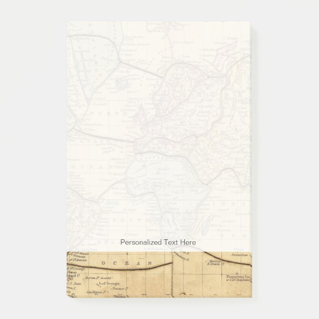 World map on Mercators Projection Post-it Notes (Front)