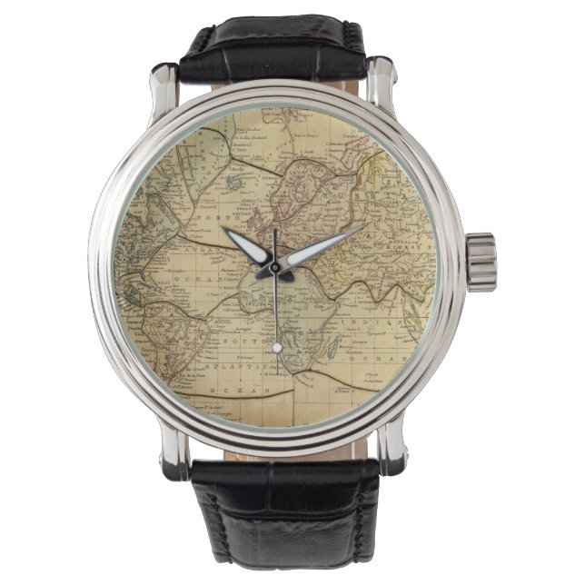 World map on Mercators Projection Watch (Front)